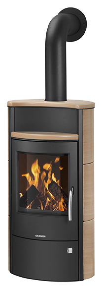 Wood stove Pori 7 Ceramic Coretto, corpus steel black