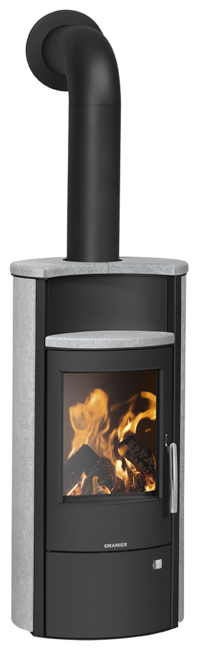Wood stove Pori 5 Soapstone, corpus steel black