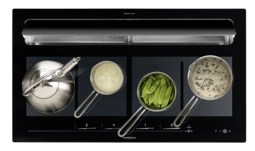 Surface induction with integrated cooktop extractor circulation air KFL 2094bc