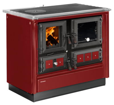Solid fuel cooker OR HKH-90 II OR HKH-90 II Bordeaux red right