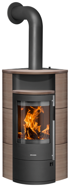 Wood stove Polar Neo Eck Ceramic Grappa, corpus steel black