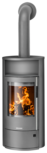 Wood stove Polar Neo 6 Steel grey