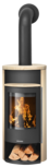 Wood stove Polar Neo 4 Sandstone, corpus steel black