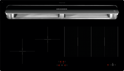 FlexX-induction hob with integrated cook top extractor (frameless) KXI 1092 Basic-PLUS exhaust air KXI 1092 exhaust air